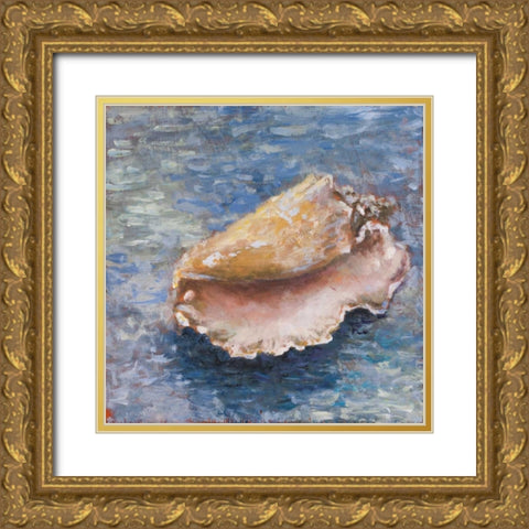 Faded into the Shore I Gold Ornate Wood Framed Art Print with Double Matting by Johnson, Walt