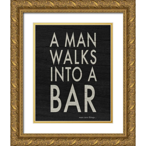 Bar I Gold Ornate Wood Framed Art Print with Double Matting by Studio, Sd Graphics