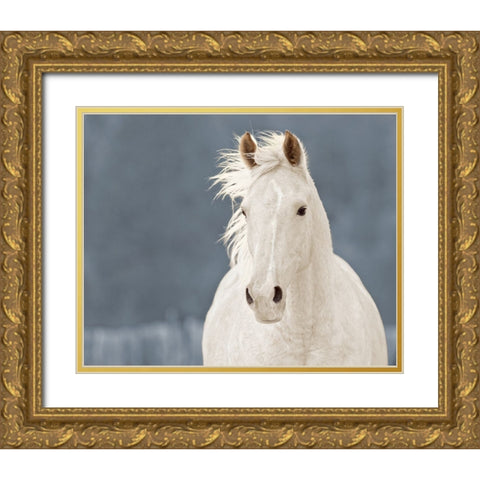 The Lucky One Gold Ornate Wood Framed Art Print with Double Matting by Walker, Carol