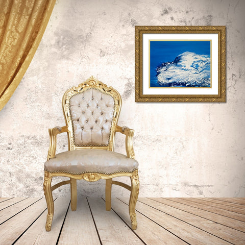 Ice Gold Ornate Wood Framed Art Print with Double Matting by Mercado, M.