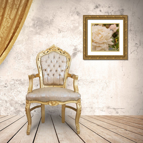 Vintage Rose II Gold Ornate Wood Framed Art Print with Double Matting by Navas, Emily