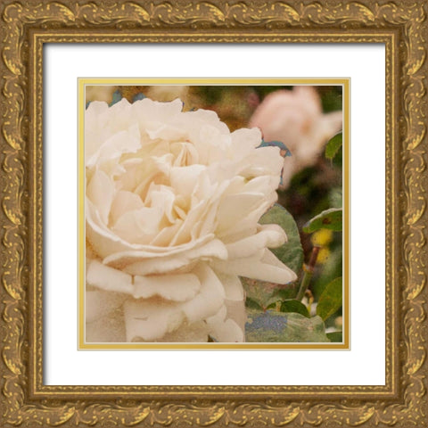 Vintage Rose II Gold Ornate Wood Framed Art Print with Double Matting by Navas, Emily