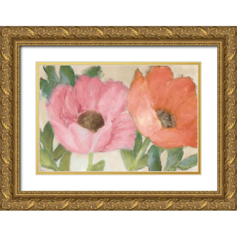 Fresh Spring Arrival Gold Ornate Wood Framed Art Print with Double Matting by Loreth, Lanie