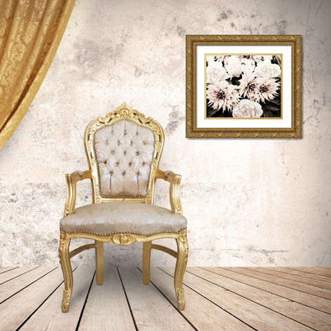 White Washed Garden Gold Ornate Wood Framed Art Print with Double Matting by Navas, Emily