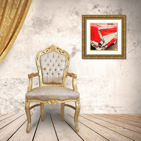 Vintage Red Gold Ornate Wood Framed Art Print with Double Matting by Bryant, Susan