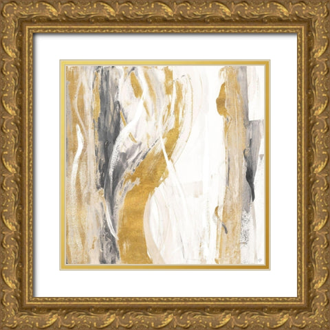 Gold Bossa Nova Gold Ornate Wood Framed Art Print with Double Matting by Loreth, Lanie