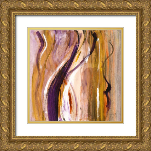Bossa Nova II Gold Ornate Wood Framed Art Print with Double Matting by Loreth, Lanie