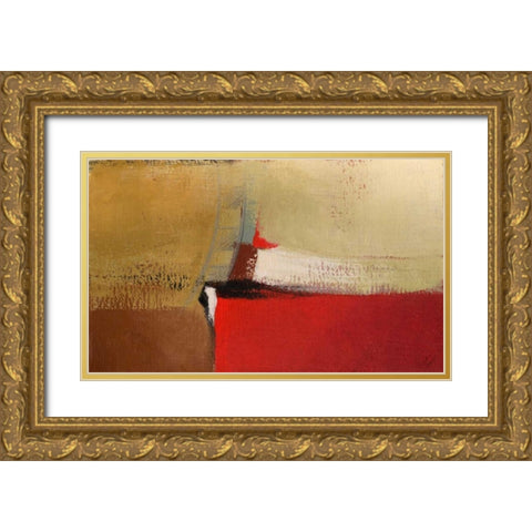 Discovery I Gold Ornate Wood Framed Art Print with Double Matting by Loreth, Lanie