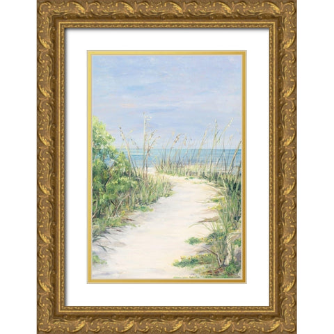 Paradise Path Gold Ornate Wood Framed Art Print with Double Matting by DeRice, Julie