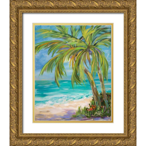 Away From it All I Gold Ornate Wood Framed Art Print with Double Matting by DeRice, Julie