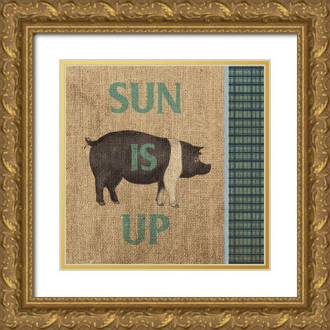 Rise and Shine Farm Fresh I Gold Ornate Wood Framed Art Print with Double Matting by Metz, Andi