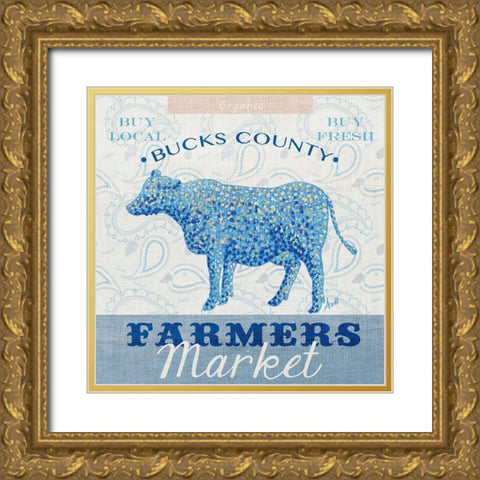 Farmers Market I Gold Ornate Wood Framed Art Print with Double Matting by Metz, Andi