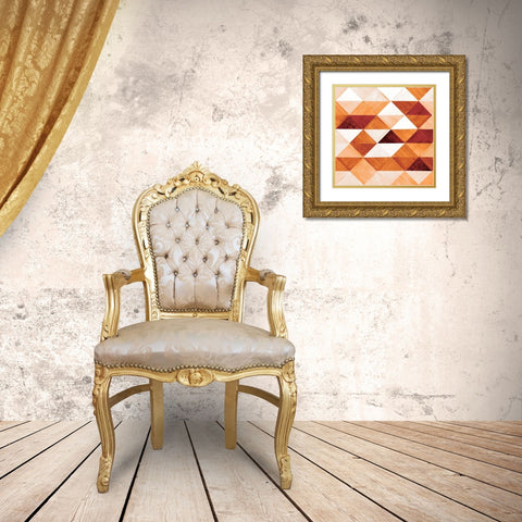Uptown Rust II Gold Ornate Wood Framed Art Print with Double Matting by Loreth, lanie