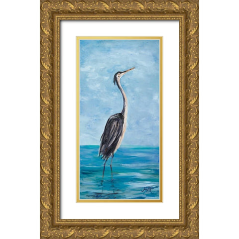 Among the Water II Gold Ornate Wood Framed Art Print with Double Matting by DeRice, Julie