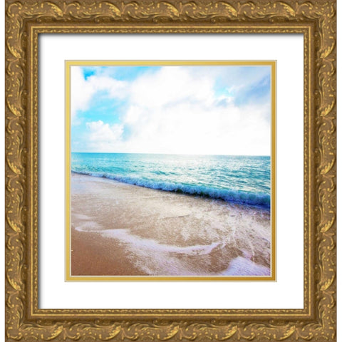 Golden Sands I Gold Ornate Wood Framed Art Print with Double Matting by Bryant, Susan