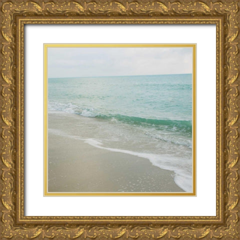 Beach Scene I Gold Ornate Wood Framed Art Print with Double Matting by Bryant, Susan