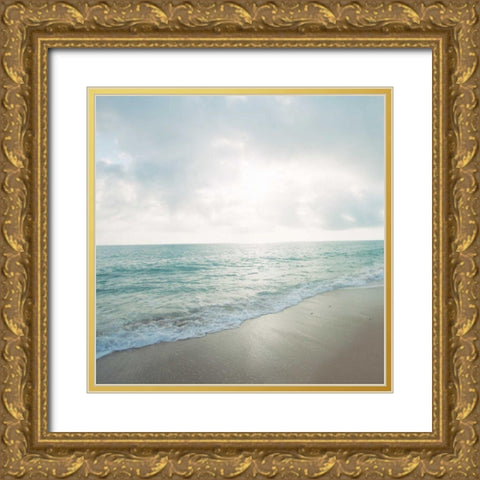 Beach Scene IV Gold Ornate Wood Framed Art Print with Double Matting by Bryant, Susan