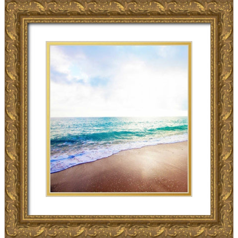 Golden Sands II Gold Ornate Wood Framed Art Print with Double Matting by Bryant, Susan