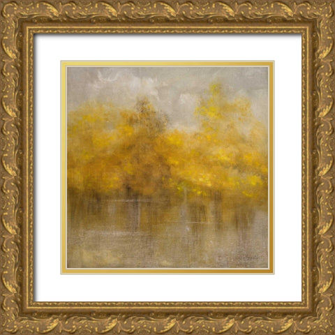 East of Edinbourgh Gold Ornate Wood Framed Art Print with Double Matting by Loreth, Lanie