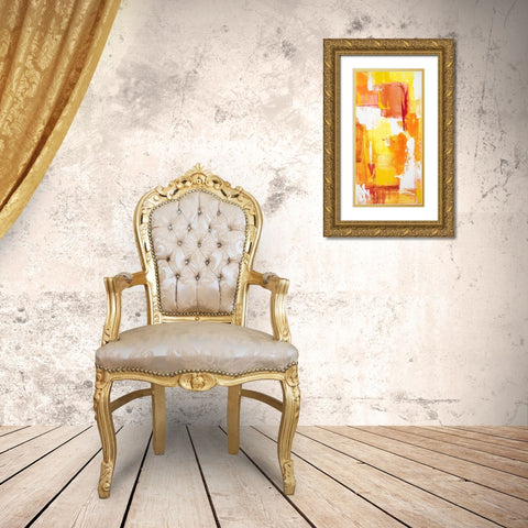 MidSummer I Gold Ornate Wood Framed Art Print with Double Matting by Loreth, Lanie