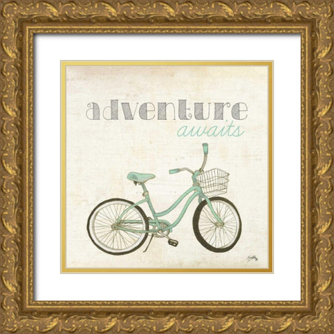 Explore and Adventure II Gold Ornate Wood Framed Art Print with Double Matting by Medley, Elizabeth