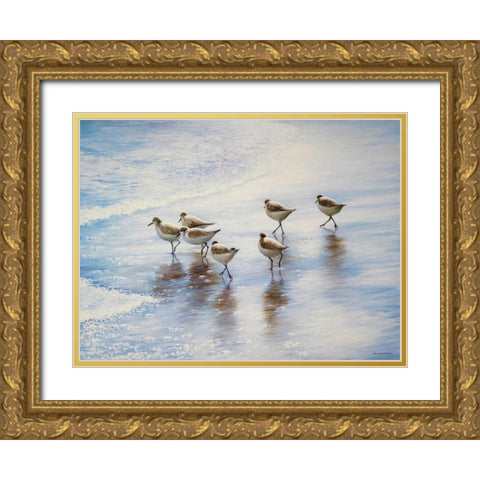 Sand Dancers Gold Ornate Wood Framed Art Print with Double Matting by Nawrocke, Bruce