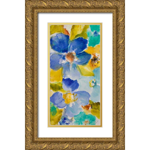 Summer Sonata I Gold Ornate Wood Framed Art Print with Double Matting by Loreth, Lanie