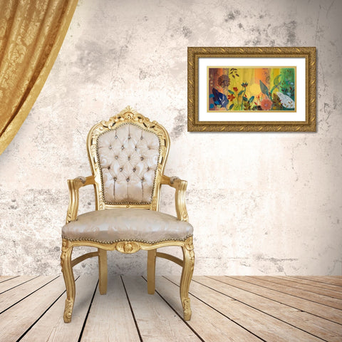 Daylight Has Spoken Gold Ornate Wood Framed Art Print with Double Matting by Maria, Robin