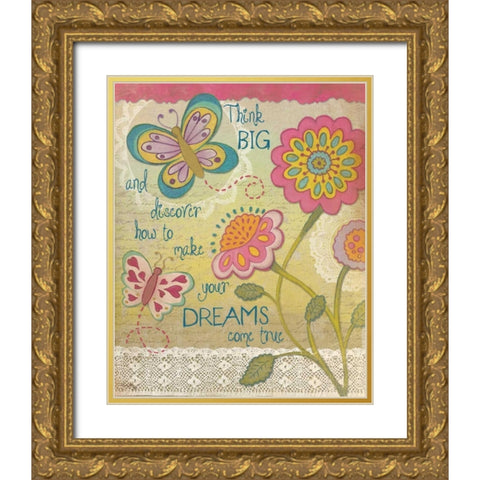 Flight of Purpose I Gold Ornate Wood Framed Art Print with Double Matting by Medley, Elizabeth