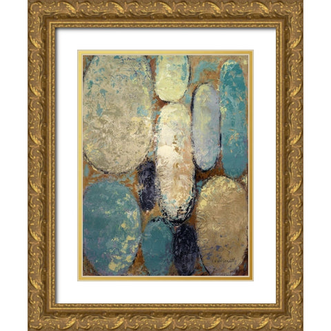 Spatial Shapes I Gold Ornate Wood Framed Art Print with Double Matting by Loreth, Lanie