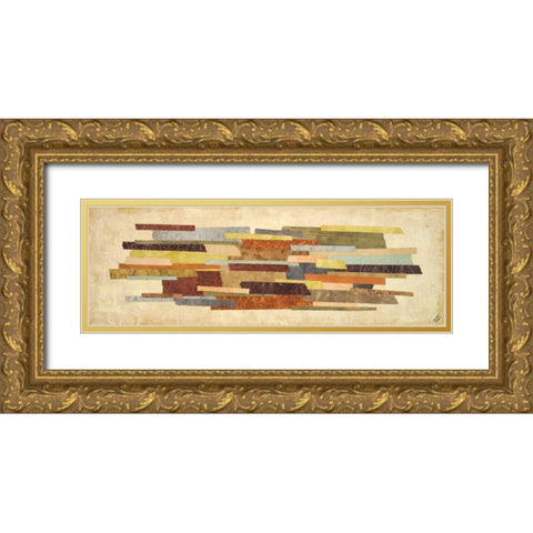 Elemental II Gold Ornate Wood Framed Art Print with Double Matting by Marcon, Michael