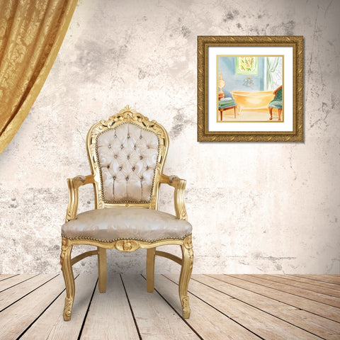 Day at the Spa II Gold Ornate Wood Framed Art Print with Double Matting by Baliko, Linda