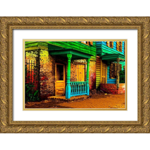 Savannah Gold Ornate Wood Framed Art Print with Double Matting by Mabat, Ynon