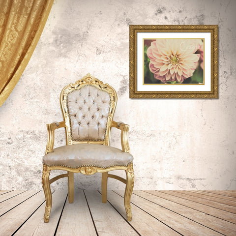 March Pink Filtered I Gold Ornate Wood Framed Art Print with Double Matting by Bryant, Susan