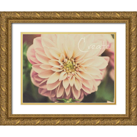 March Pink Filtered I Gold Ornate Wood Framed Art Print with Double Matting by Bryant, Susan