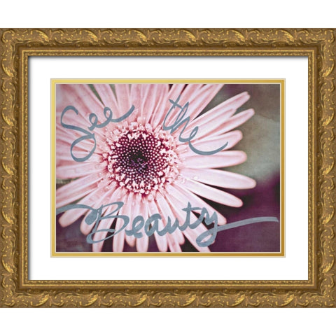 See the Beauty Gold Ornate Wood Framed Art Print with Double Matting by Bryant, Susan