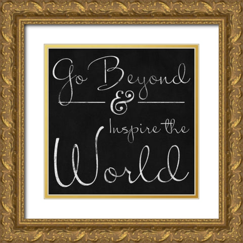 Love and Beyond Border II Gold Ornate Wood Framed Art Print with Double Matting by Sundance Studio