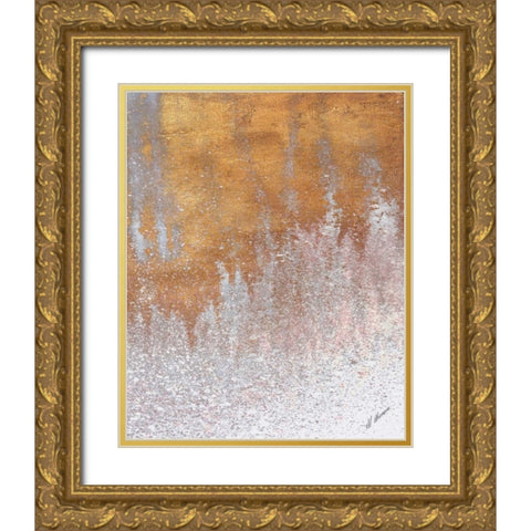 Gold Summer Woods II Gold Ornate Wood Framed Art Print with Double Matting by Mercado, M.