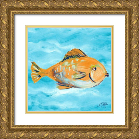 Fish Underwater II Gold Ornate Wood Framed Art Print with Double Matting by DeRice, Julie