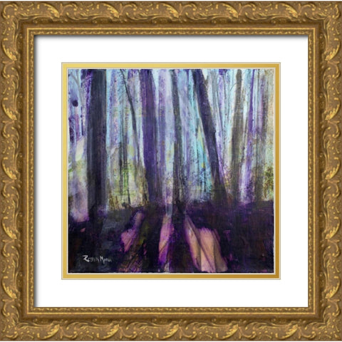 Moody Woods Gold Ornate Wood Framed Art Print with Double Matting by Maria, Robin