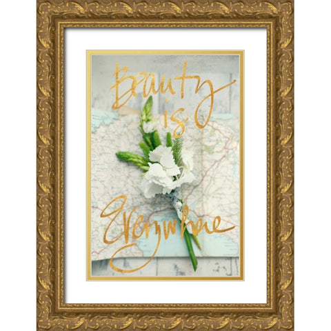 Beauty Is Everywhere Gold Ornate Wood Framed Art Print with Double Matting by Gardner, Sarah