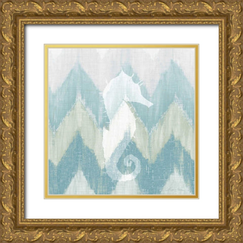 Chevron Sea Creature I Gold Ornate Wood Framed Art Print with Double Matting by Edwins, Hugo