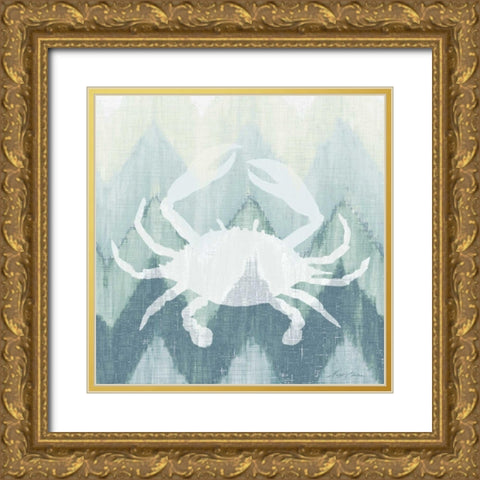 Chevron Sea Creature III Gold Ornate Wood Framed Art Print with Double Matting by Edwins, Hugo
