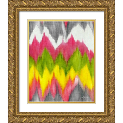 Vibrant Crests II Gold Ornate Wood Framed Art Print with Double Matting by Edwins, Hugo