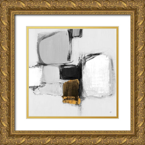 Mid Cityside II Gold Ornate Wood Framed Art Print with Double Matting by Loreth, Lanie