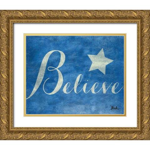 Create Believe II Gold Ornate Wood Framed Art Print with Double Matting by Pinto, Patricia