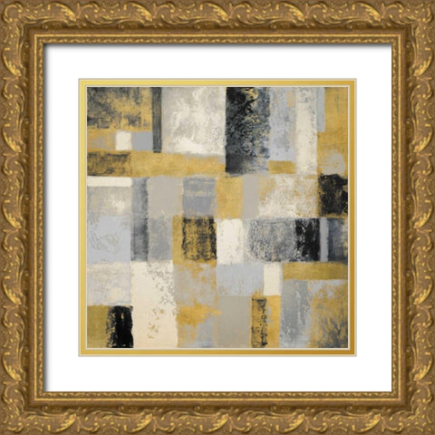 Mid Winter Geometry I Gold Ornate Wood Framed Art Print with Double Matting by Marcon, Michael