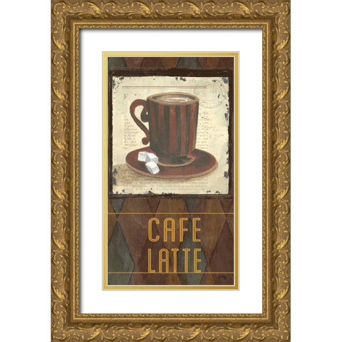 Argyle Coffee I Gold Ornate Wood Framed Art Print with Double Matting by Medley, Elizabeth