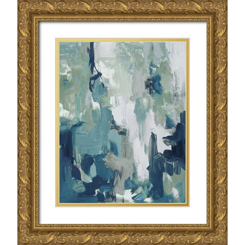 Cool Serenade I Gold Ornate Wood Framed Art Print with Double Matting by Loreth, Lanie