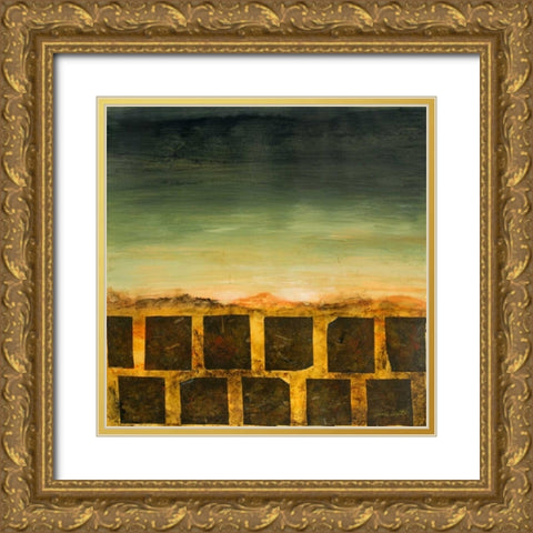 Modern Landscape II Gold Ornate Wood Framed Art Print with Double Matting by Loreth, Lanie